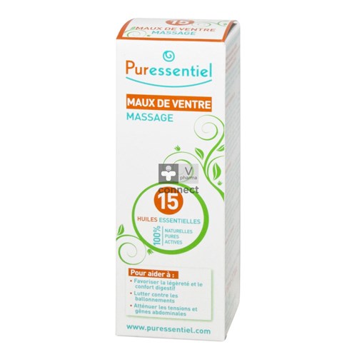 Puressentiel Maux de Ventre Massage aux 15 Huiles Essentielles 50 ml