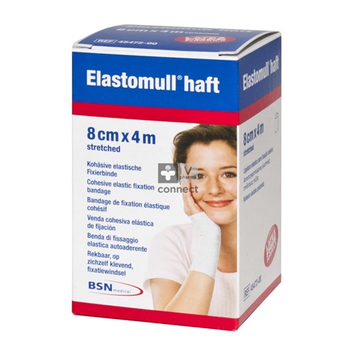 Elastomull Haft Fixatiewindel Coh. 8cmx4m 4547200