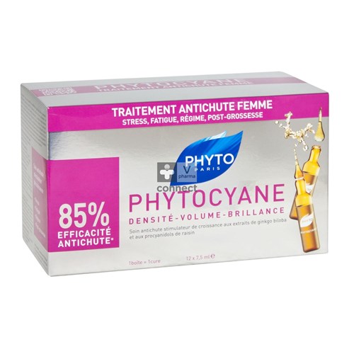 Phytocyane Traitement Anti Chute Redensifiant 12 Ampoules