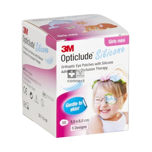 Opticlude 3M Girl Mini Pansements Oculaires Silicone 50 Pièces
