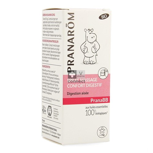 Pranarom PranaBB Spray Massage Confort Digestif 15 ml