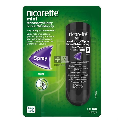 Nicorette Mint Mondspray 1x150 Sprays 1mg/spray