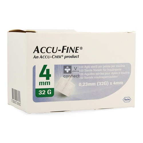 Accu Fine 32 g 4mm 100 naalden