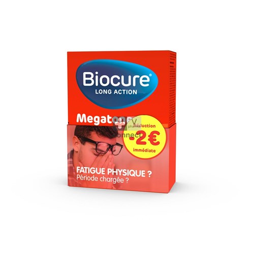 Biocure Megatone L.A.Energy Boost 30 Comprimés -2€