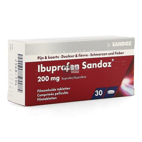 Ibuprofen Sandoz 200 mg 30 Comprimes