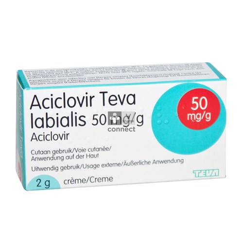 Aciclovir Teva Labialis Crème 2 g