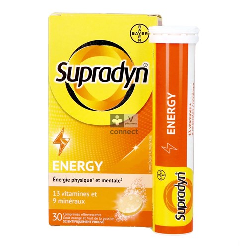 Supradyn Energy Coenzyme Q10 30 Comprimés Effervescents