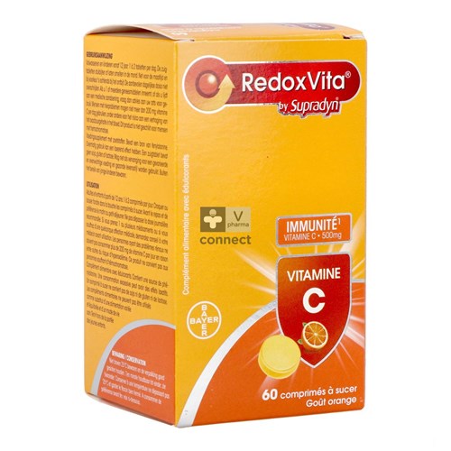 Redoxvita 500 mg Sinaas 60 zuigtabletten