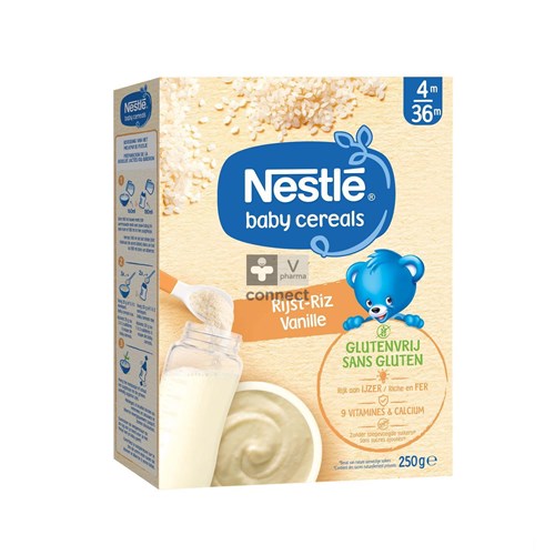 Nestle Baby Cereals Riz Vanille Sans Gluten 250 g