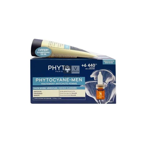 Phytocyane Set Anti-chute Homme + Shampoing 100 ml OFFERT