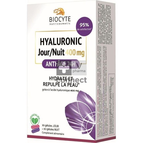 Biocyte Hyaluronic Jour-Nuit 400 mg Gel. 30+30 Capsules