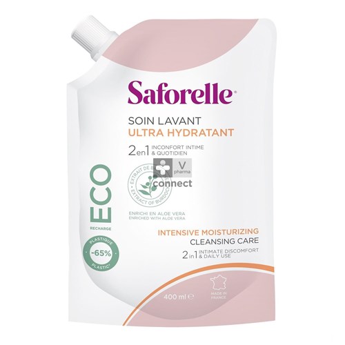 Saforelle Soin Lavant Ultra Hydra Eco Recharge 400 ml
