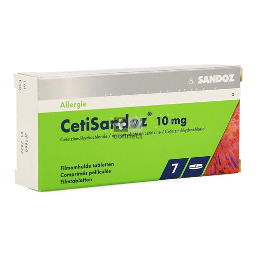 Ceti  Sandoz 10 mg 7 Comprimés