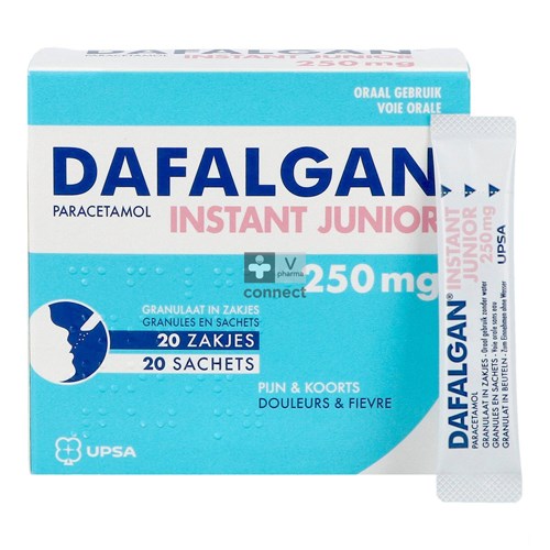 Dafalgan Junior Instant 250 mg 20 Sachets
