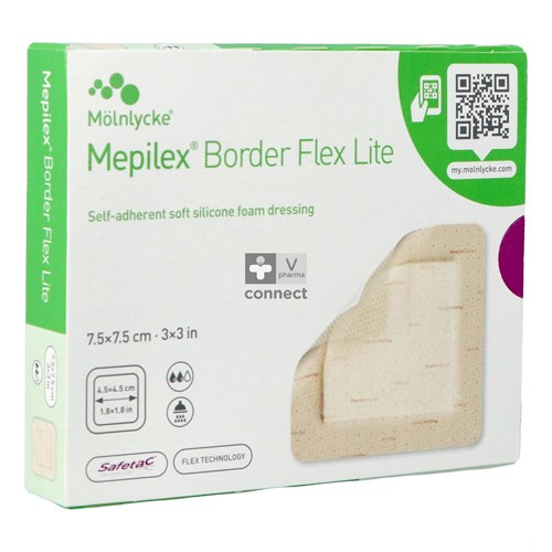 Mepilex Border Flex Lite 7.5X 7.5cm 5