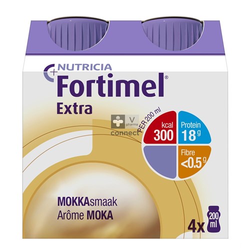 Fortimel Extra Moka 200 ml 4 Pièces