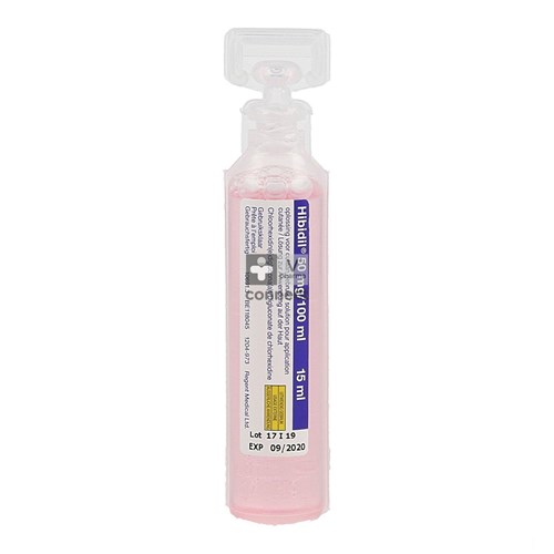 Hibidil Solution Stérile 15 ml 10 Flapules Unidoses