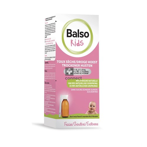Balso Kids Sirop Toux Sèche Sans Sucre 125 ml
