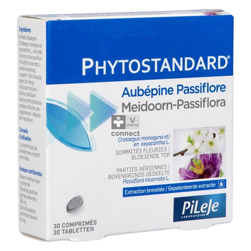Phytostandard Aubepine/Passiflore 30 Comprimés