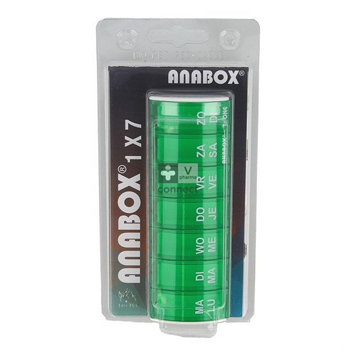 Anabox Pilulier Semaine Vert
