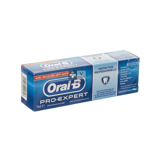 Oral B Dentifrice Pro Expert Multi-Protection Menthe Extra Fraiche 75 ml