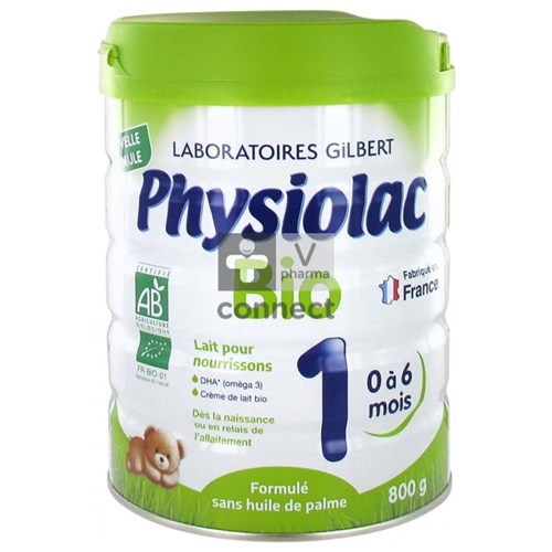 Physiolac Lait Bio 1 Poudre 800 g