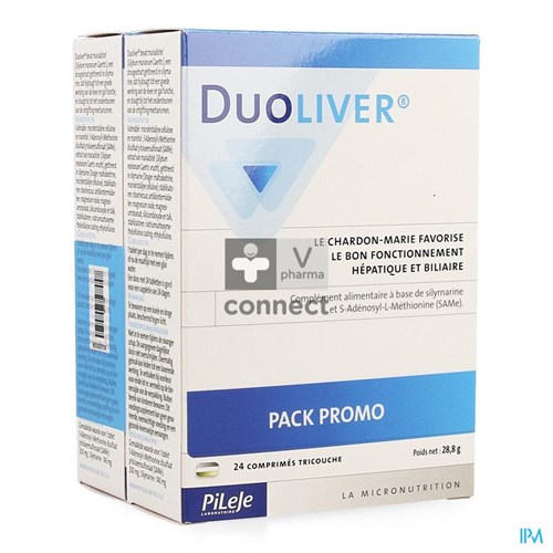 Pileje Duoliver 24 + 24 Comprimés Prix Promo