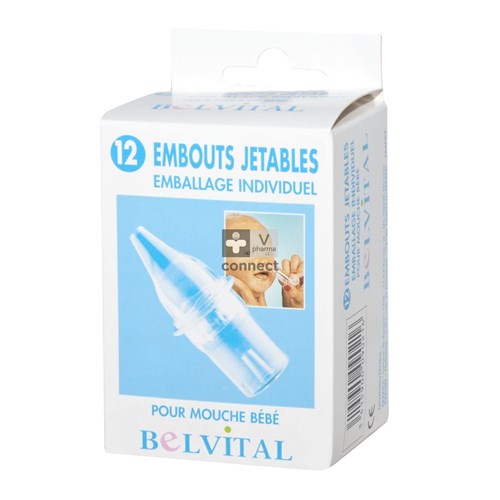 Belvital Embout Nasal Sterile Jetable 12 Pièces