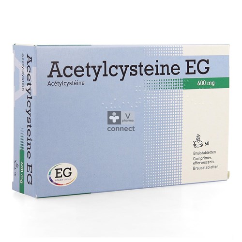 Acetylcysteine EG 600 mg 60 Comprimés Effervescents