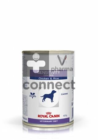 Royal Canin Veterinary Diet Canine Sensitivity Control 420 g 12 Boites Poulet