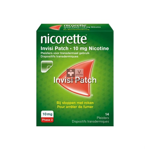 Nicorette Invisi Patch 10 mg 14 Patchs