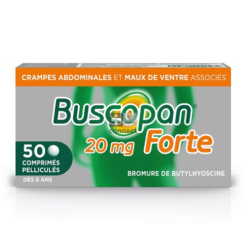 Buscopan Forte 20 mg 50 Comprimés