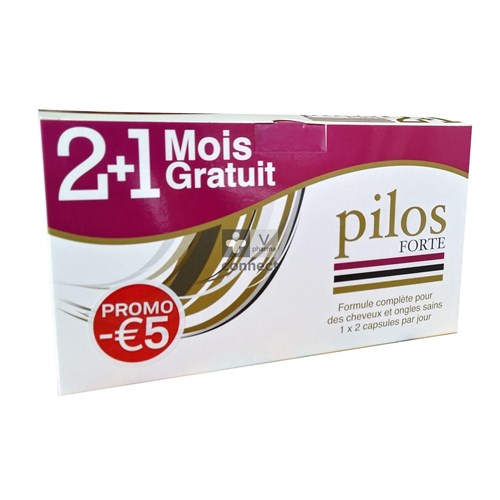 Pilos Forte 180 capsules 2 maanden + 1 maand gratis Promoprijs -€ 5