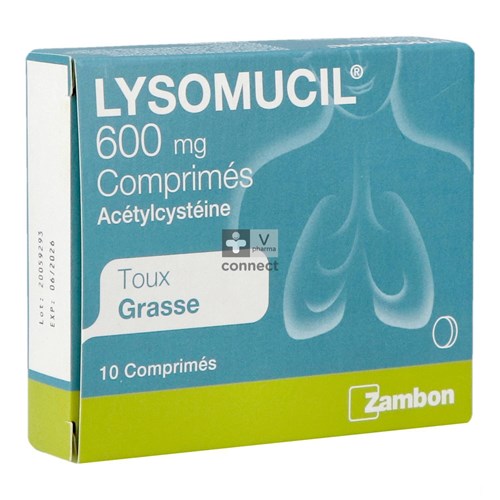 Lysomucil 600 mg 10 tabletten