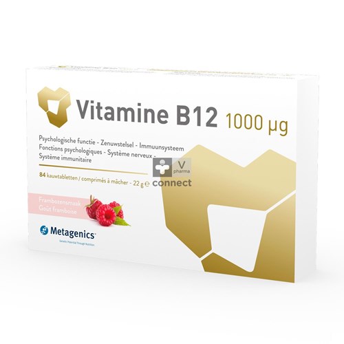 Metagenics Vitamine B12 1000 Mcg 84 Comprimés à Croquer