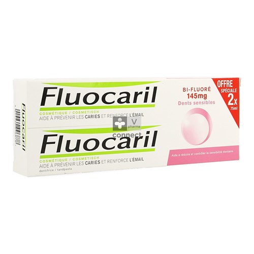 Fluocaril Bi-Fluore 145 Dents Sensibles 2 x 75 ml