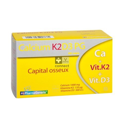 Calcium K2 D3 Pg Pharmagenerix Caps 60