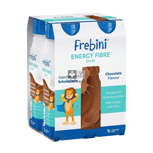 Frebini Energy Drink Enfant Chocolat 200 ml 4 Pièces