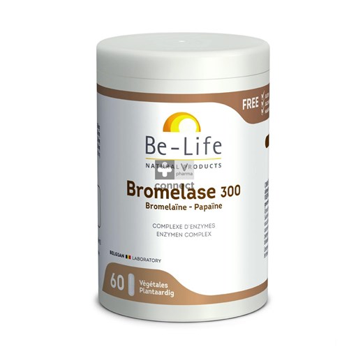 Be-Life Bromelase 300 Enzymes 60 Gélules