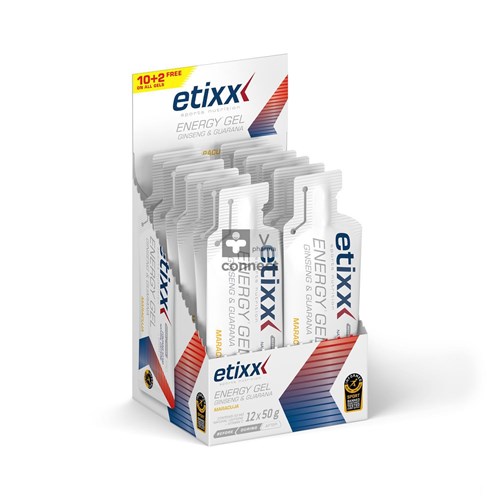 Etixx Maracuja Ginseng Energy Gel 12 x 50 g