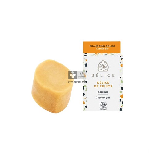 Belice Shampooing Solide Bio Delice De Fruits Cheveux Gras 85 g