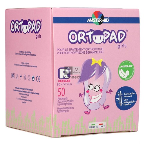 Ortopad Girls Regular Cache Oculaire 50 Pieces 73224