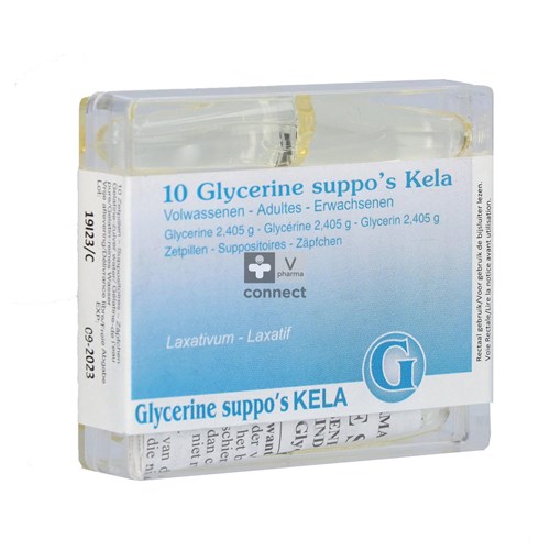 Suppositoires Glycerine Adultes Kela Pharma 10 pièces
