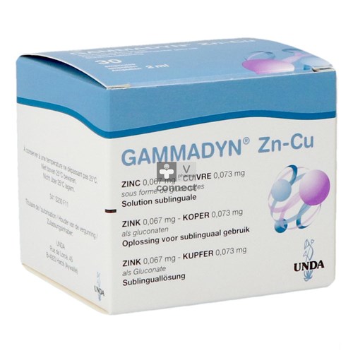Gammadyn Zn Cu  Ampoules 30 X 2 ml