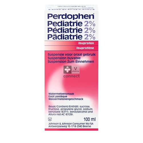 Perdophen Pediatrique Suspension 2%  100 ml