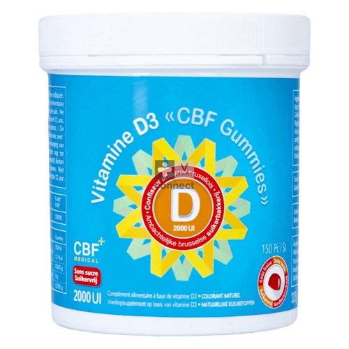 CBF Vitamine D 2000Ui 150 Gummies