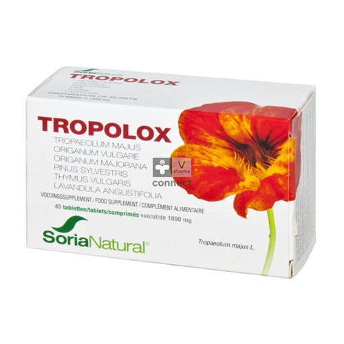 Soria Natural Tropolox 40 Comprimés