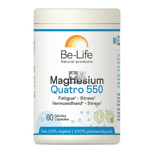 Be-Life Magnesium Quatro 550   60 Gélules