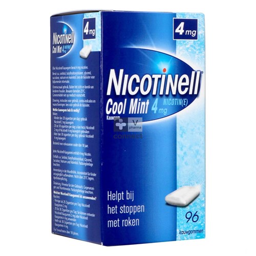 Nicotinell Cool Mint 4 mg 96 Gommes à Macher