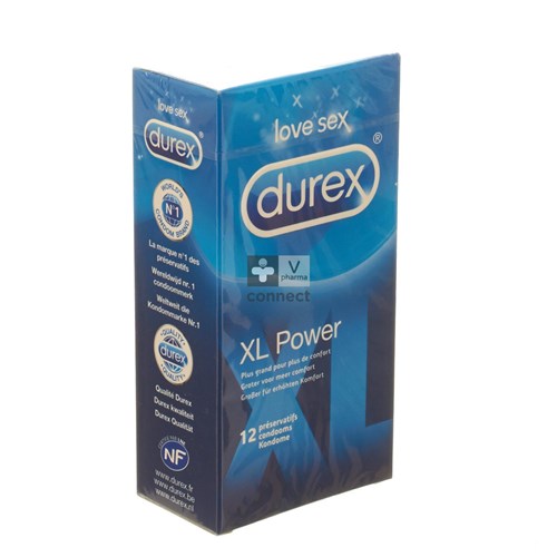 Durex XL Power 12 Préservatifs